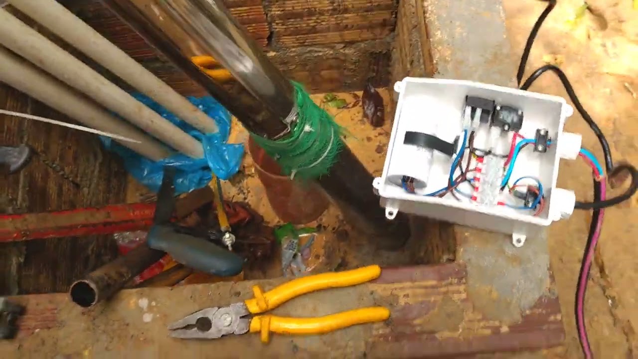como instalar uma bomba submersa no mini poço artesiano