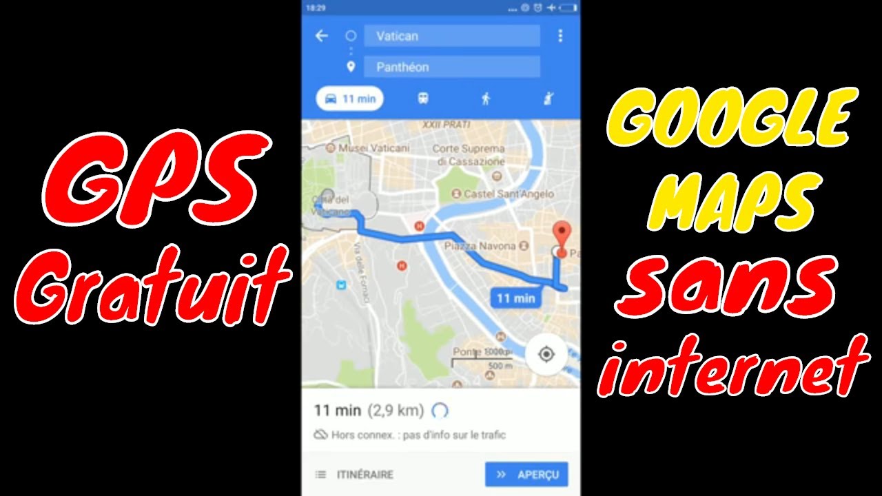 Free GPS without internet connection on Android and iOS smartphones - Google Maps without network