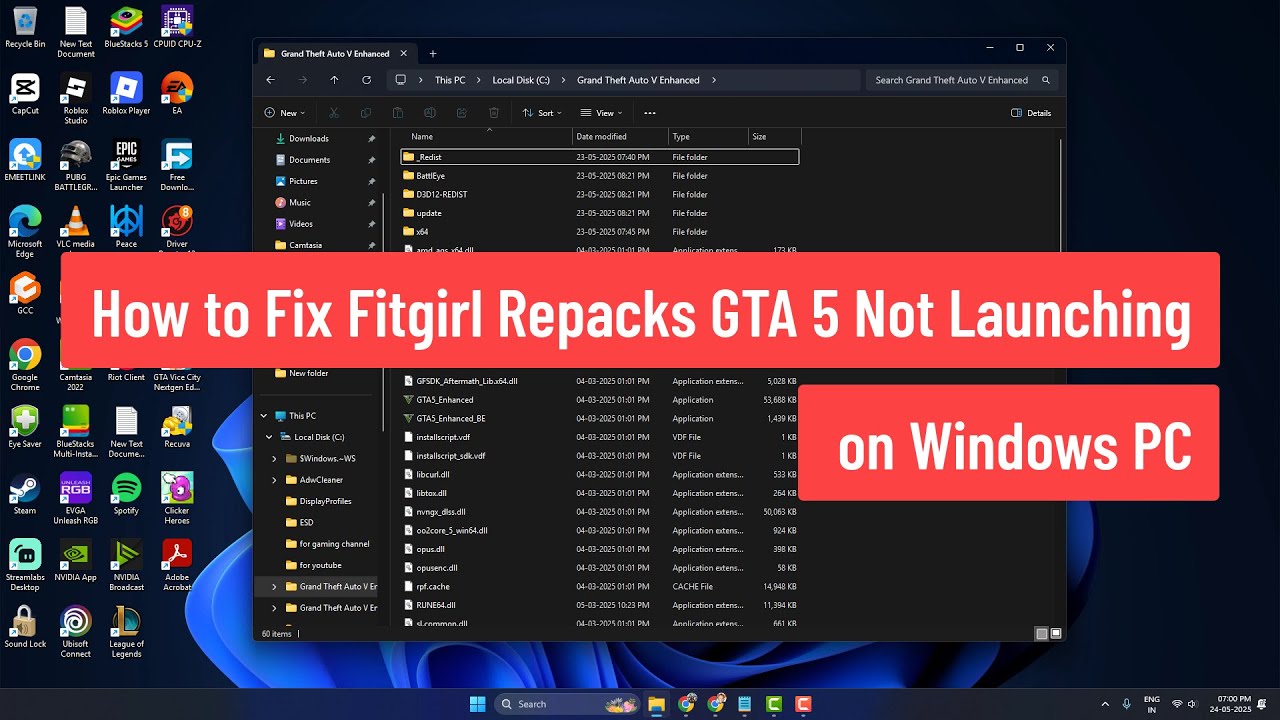 How to Fix Fitgirl Repacks GTA 5 Not Launching (2025) | GTA V Launcher Not Starting When Click on It