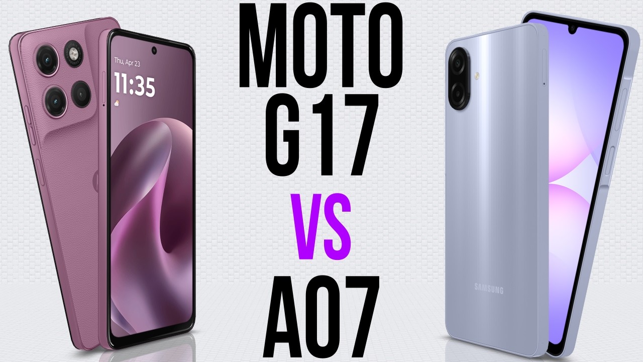 Moto G17 vs A07 (Comparativo & Preços)