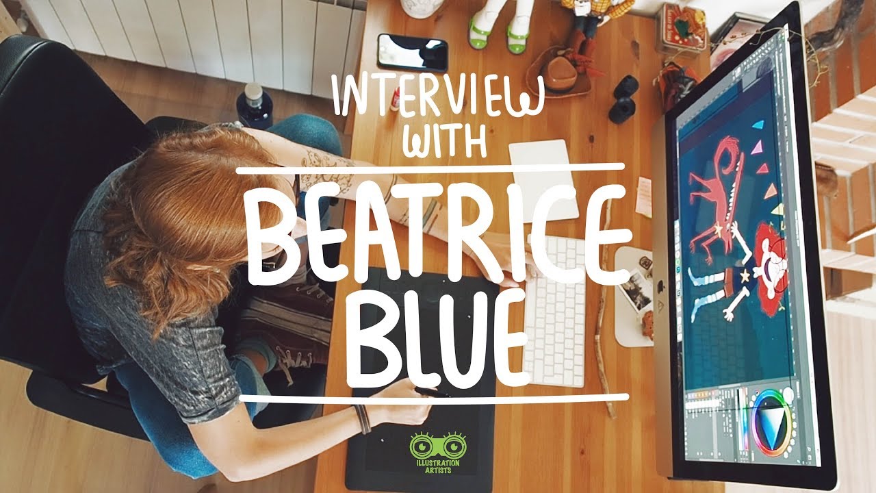 Illustration Artists | Beatrice Blue | I'm gonna kick your butt when I grow up!