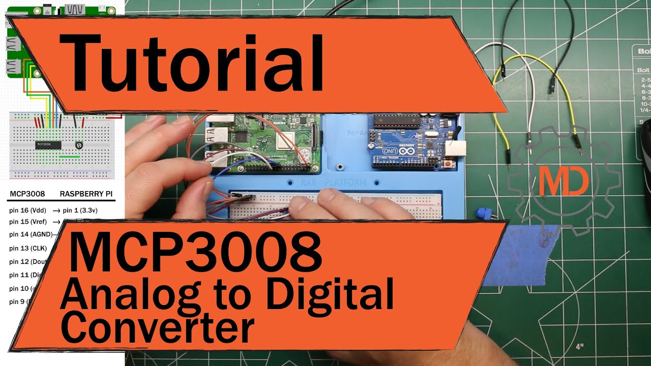 Как подключить аналого-цифровой преобразователь (АЦП) MCP3008 к Raspberry Pi и Arduino