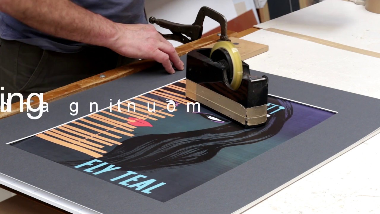 Matting and framing a print