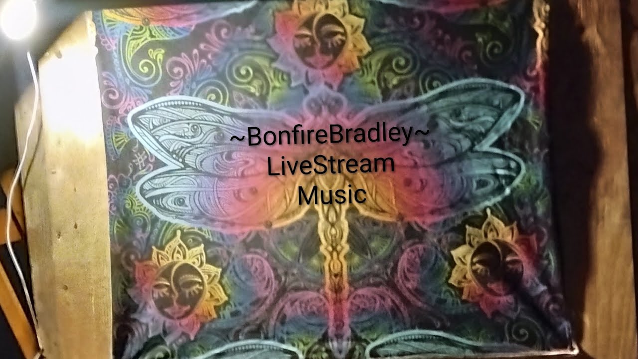 ~BonfireBradley~ LiveStream Acoustic Guitar Music #PsychedelucBlues#SingerSongwriter#Harmonica#Jam