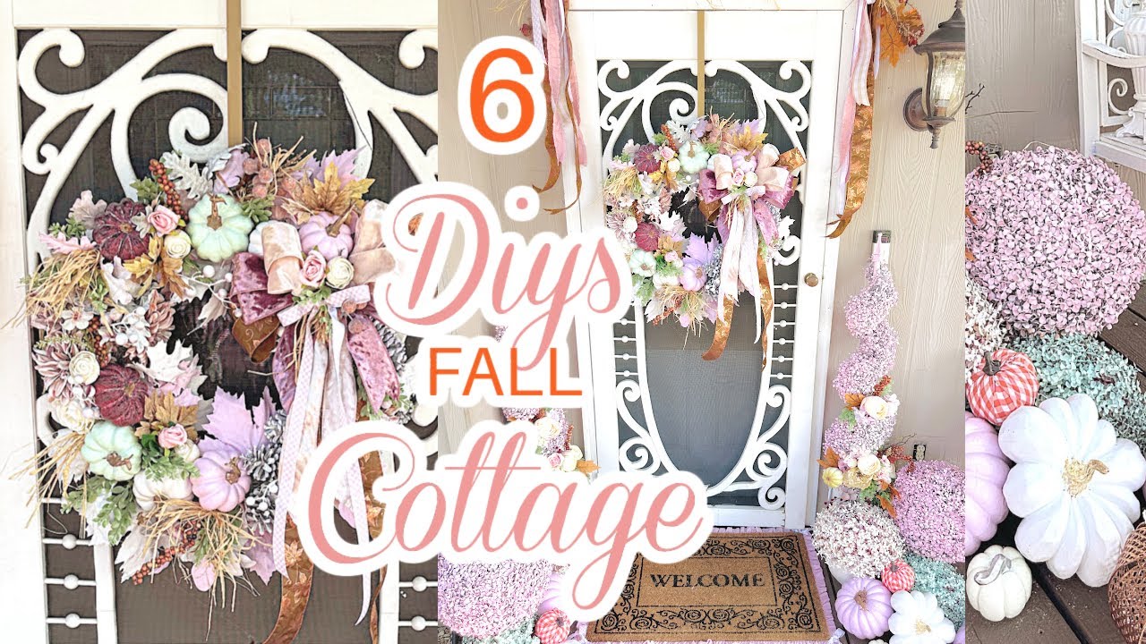🍁NEW! 6 DIY FALL COTTAGE WREATH DECOR~Crafting & Decorating 🍁I Love Fall ep 5 Olivia's Romantic Home