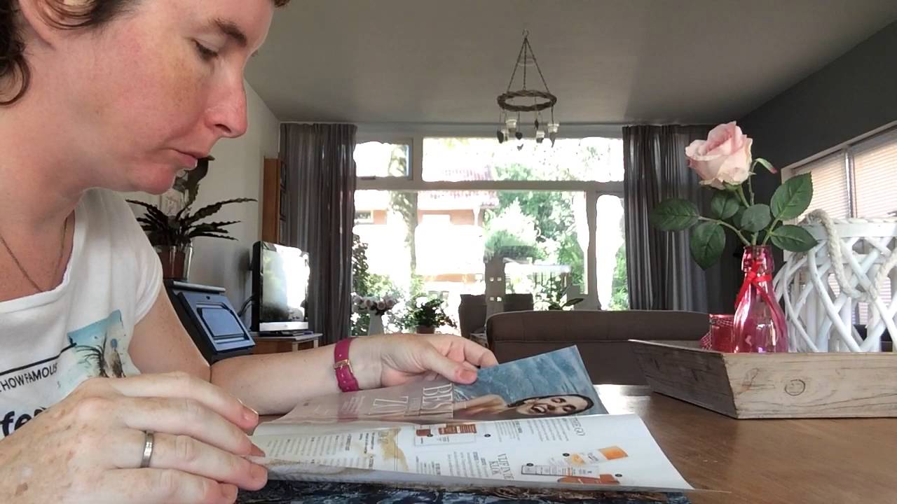 ASMR page turning with gum chewing