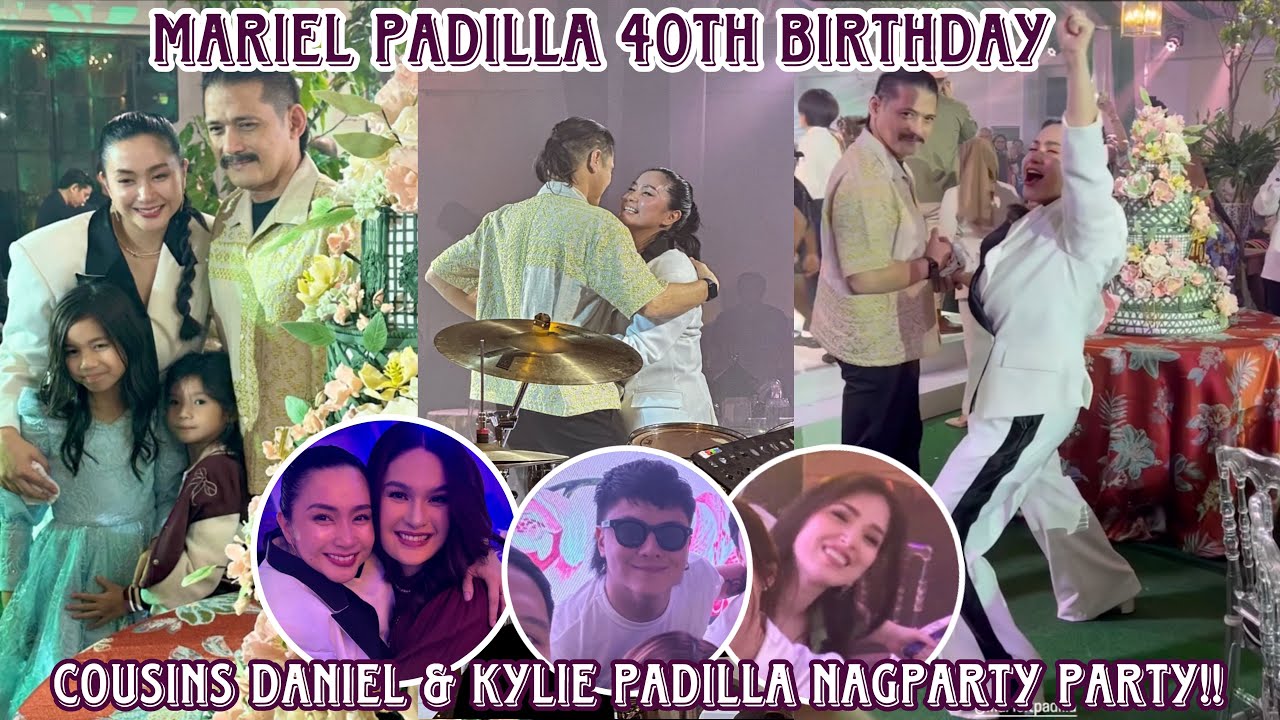 Mariel Padilla 40th birthday 🩷 magpipinsan Kylie at Daniel Padilla nakapagbonding