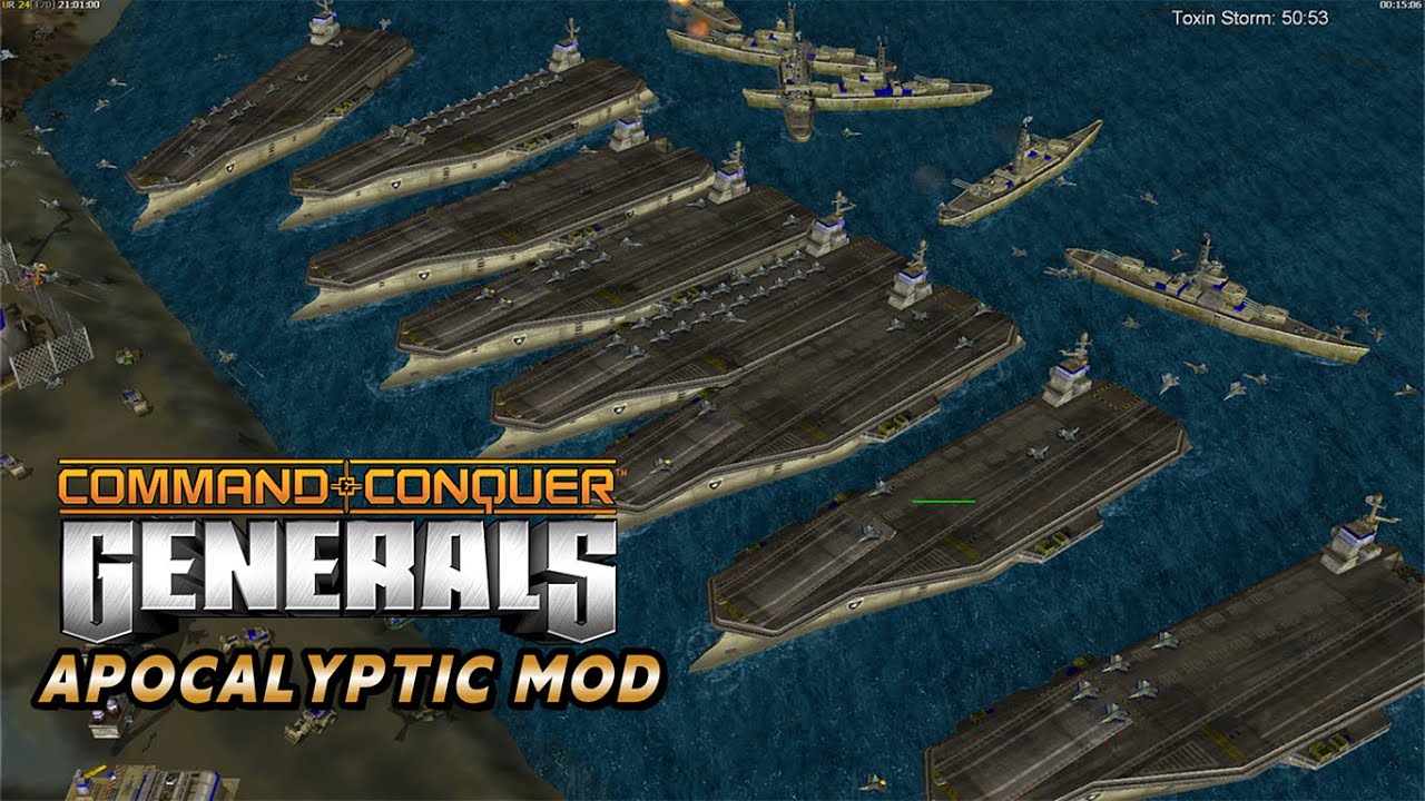 USA NAVAL Carrier STRIKES with FULL Air Power 🚢💥 | Apocalyptic Mod &ndash; Generals Zero Hour
