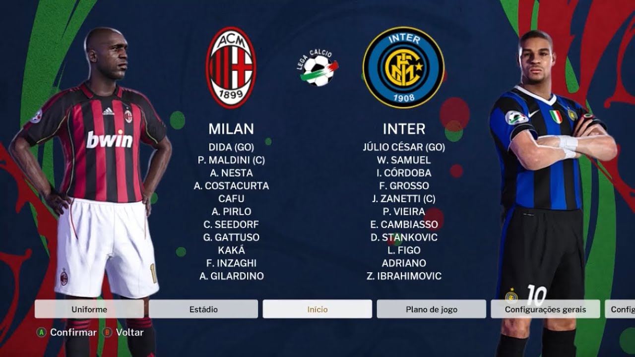 Milan x Inter - PES 6 Downgrade