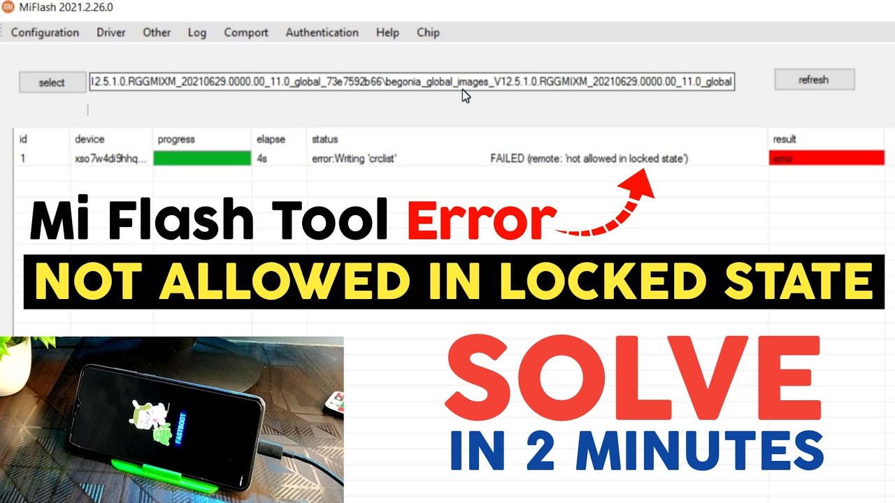 🔴Solve Mi Flash Errror - 