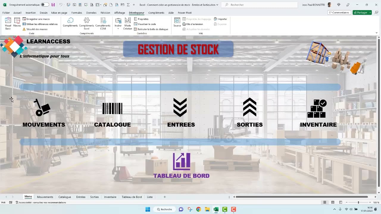 Gestionnaire de Stock avec Tableau de bord
