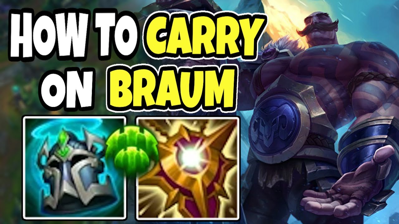 Поддержка CHALLENGER показывает, как нести линию на BRAUM - поддержка braum - 14.11 League of Leg...