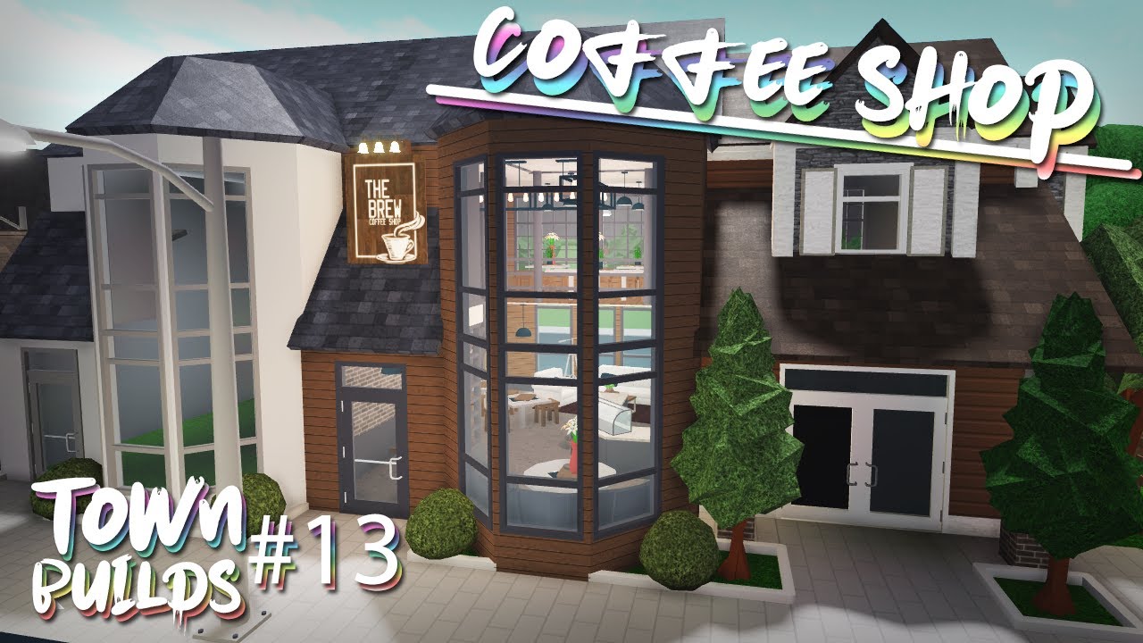 THE BREW Coffee Shop | Bloxburg: Town Builds | S2 Part 13