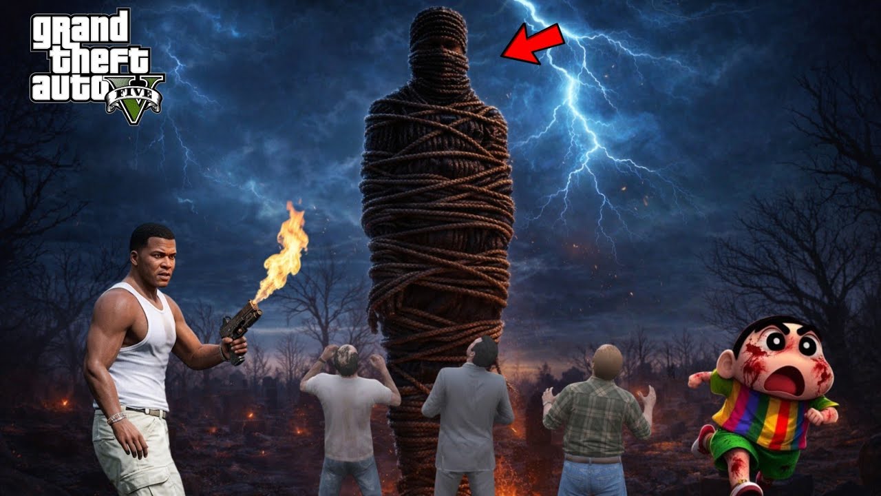 Franklin And Shinchan Finally Killed The Shadow Killer In GTA 5