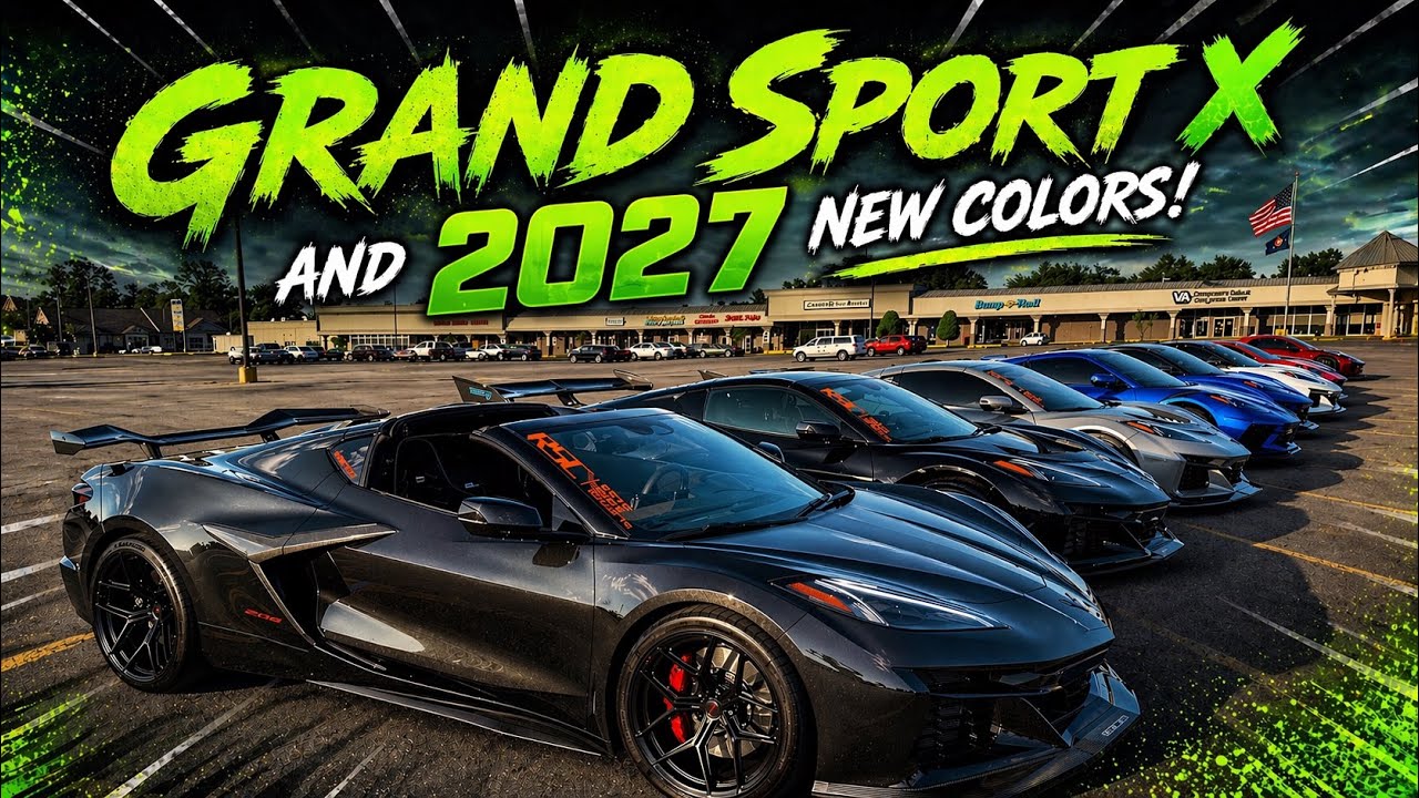 Представлены новые цвета Corvette 2027 года и комплектация GRAND SPORT X! NCM Bash 2026!