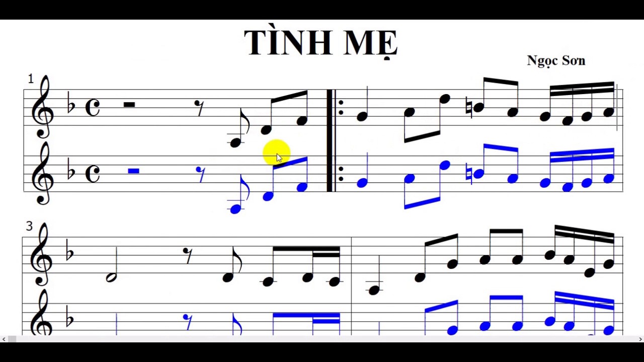 HƯỚNG DẪN ĐỌC ĐÚNG NHỊP: Đảo phách, Móc đơn  có chấm.  Bài TÌNH MẸ