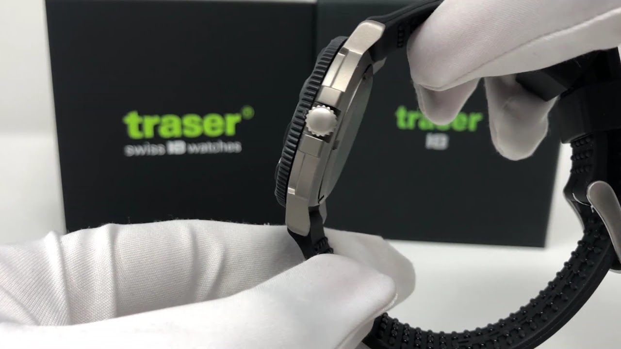 Traser Watch H3 Commander 100 Force with Black Rubber Strap 100338