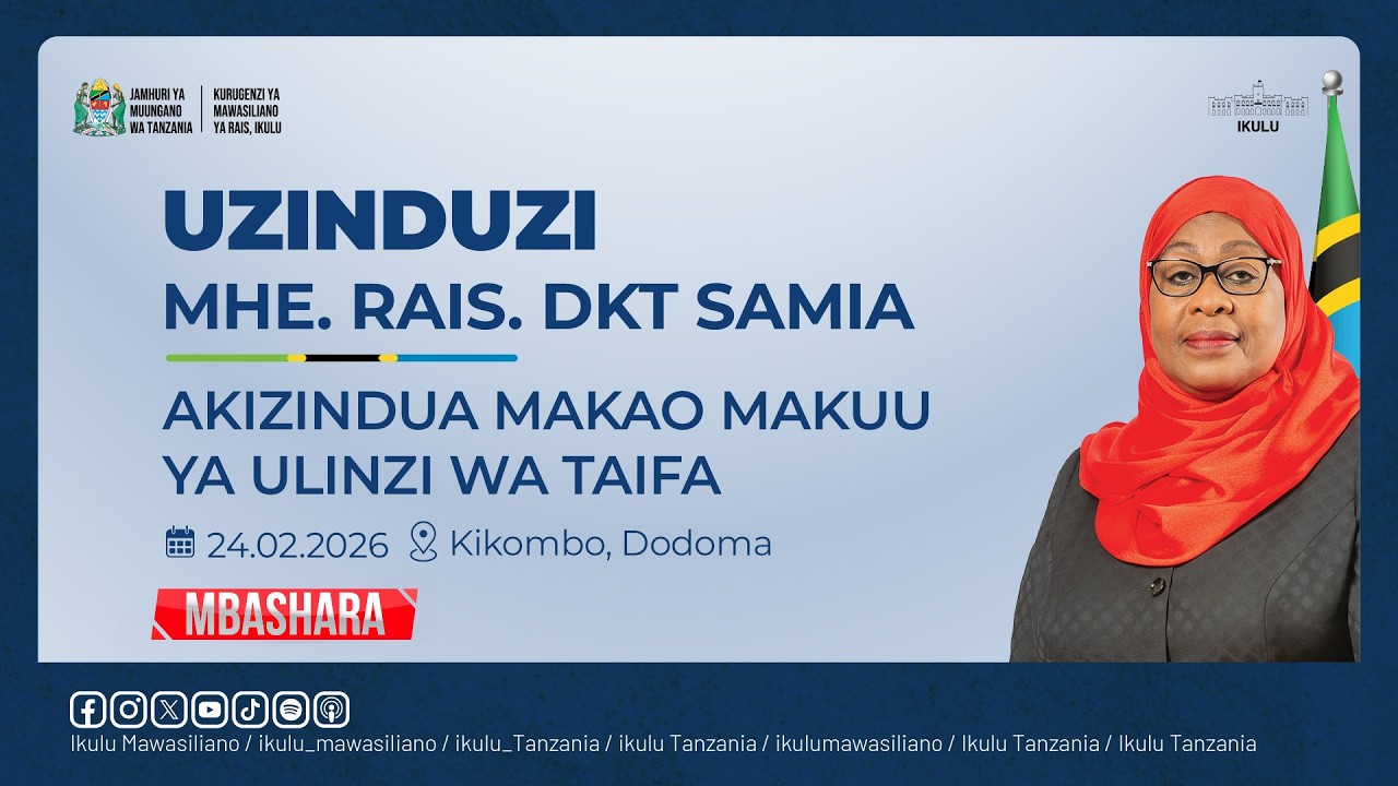 RAIS DKT. SAMIA AKIZINDUA MAKAO MAKUU YA ULINZI WA TAIFA, DODOMA