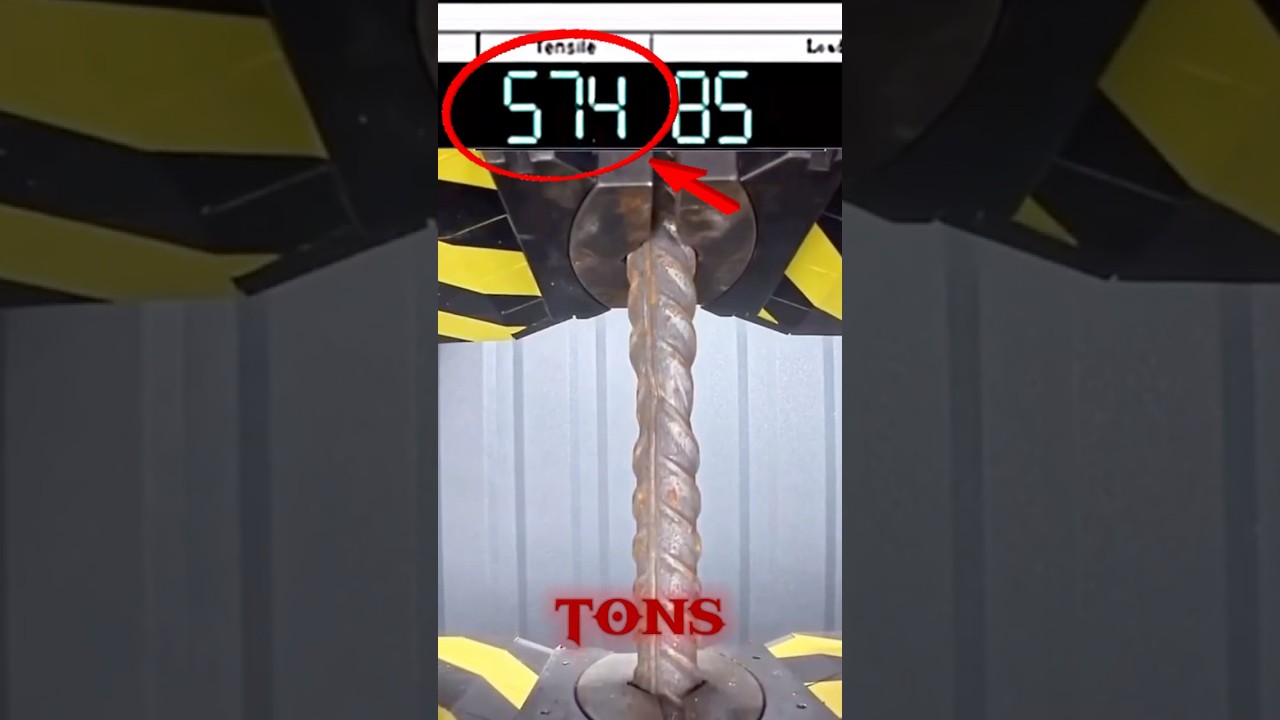 Steel Rebar Tested to Failure 😲