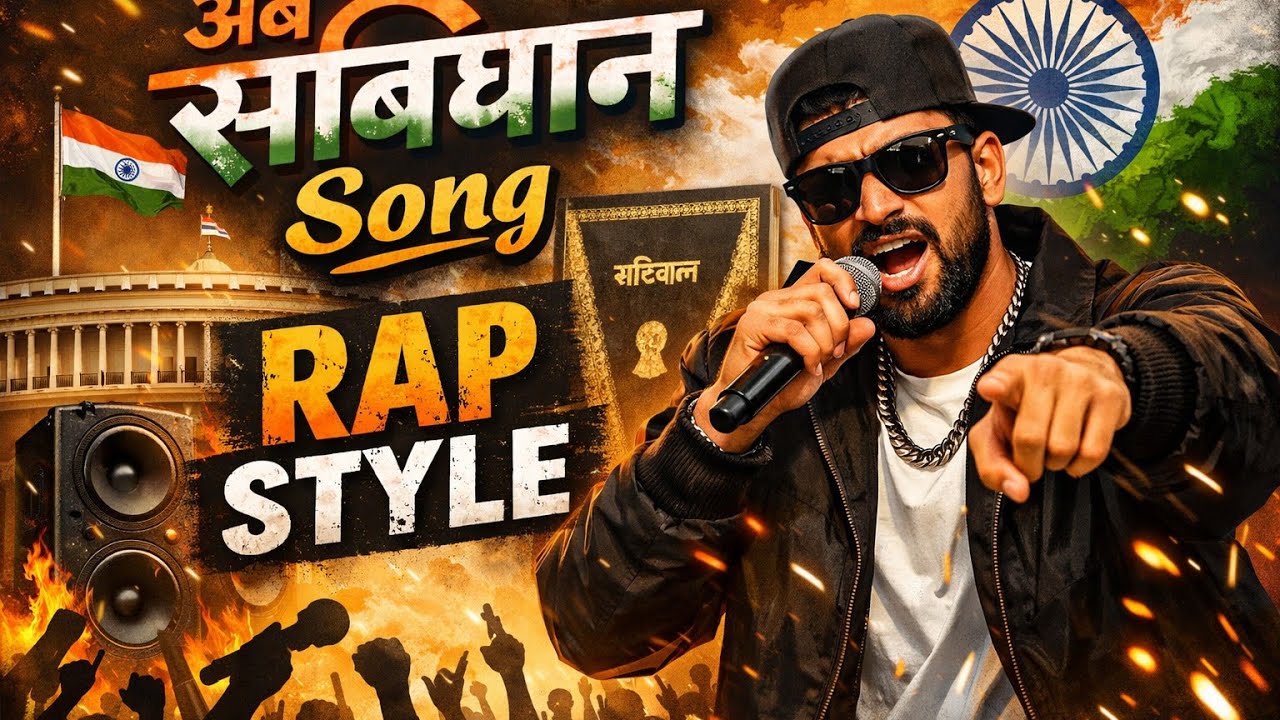 26 jan 1950 को हुआ🙏 संविधान लागू। हिंदी rap song 🎤