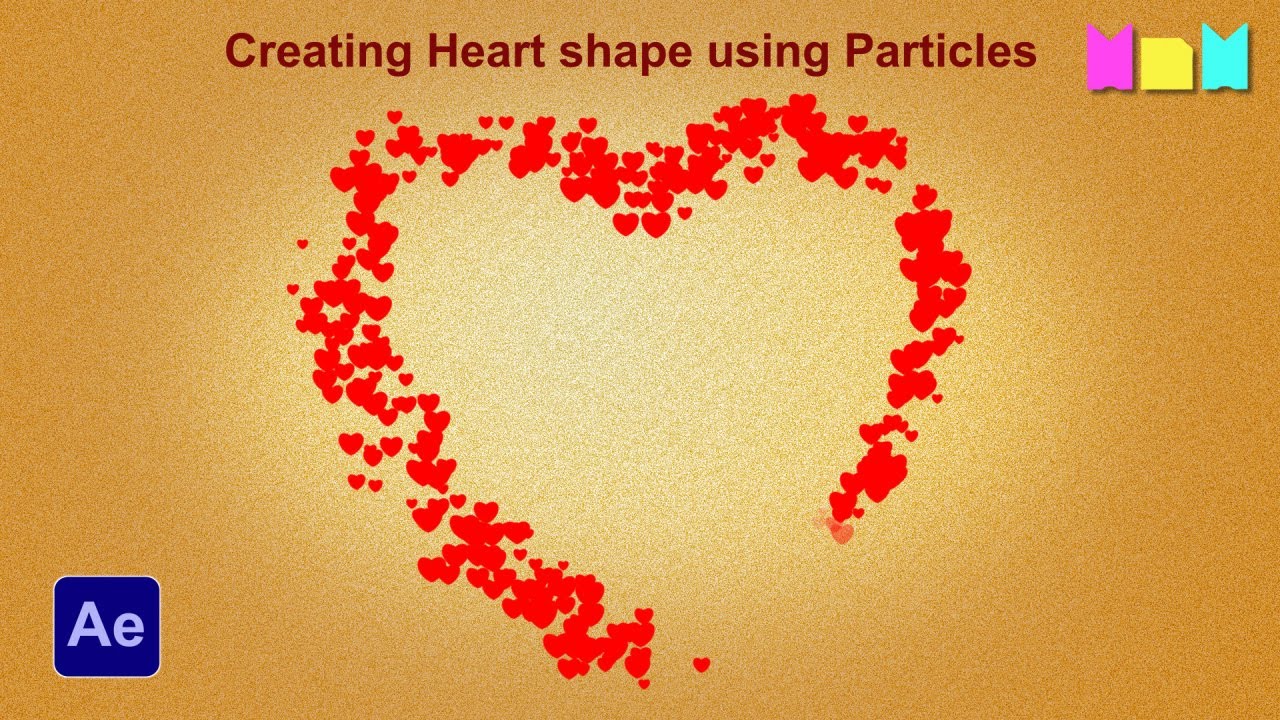 How to Create a Heart using Particles | After Effects Tutorial