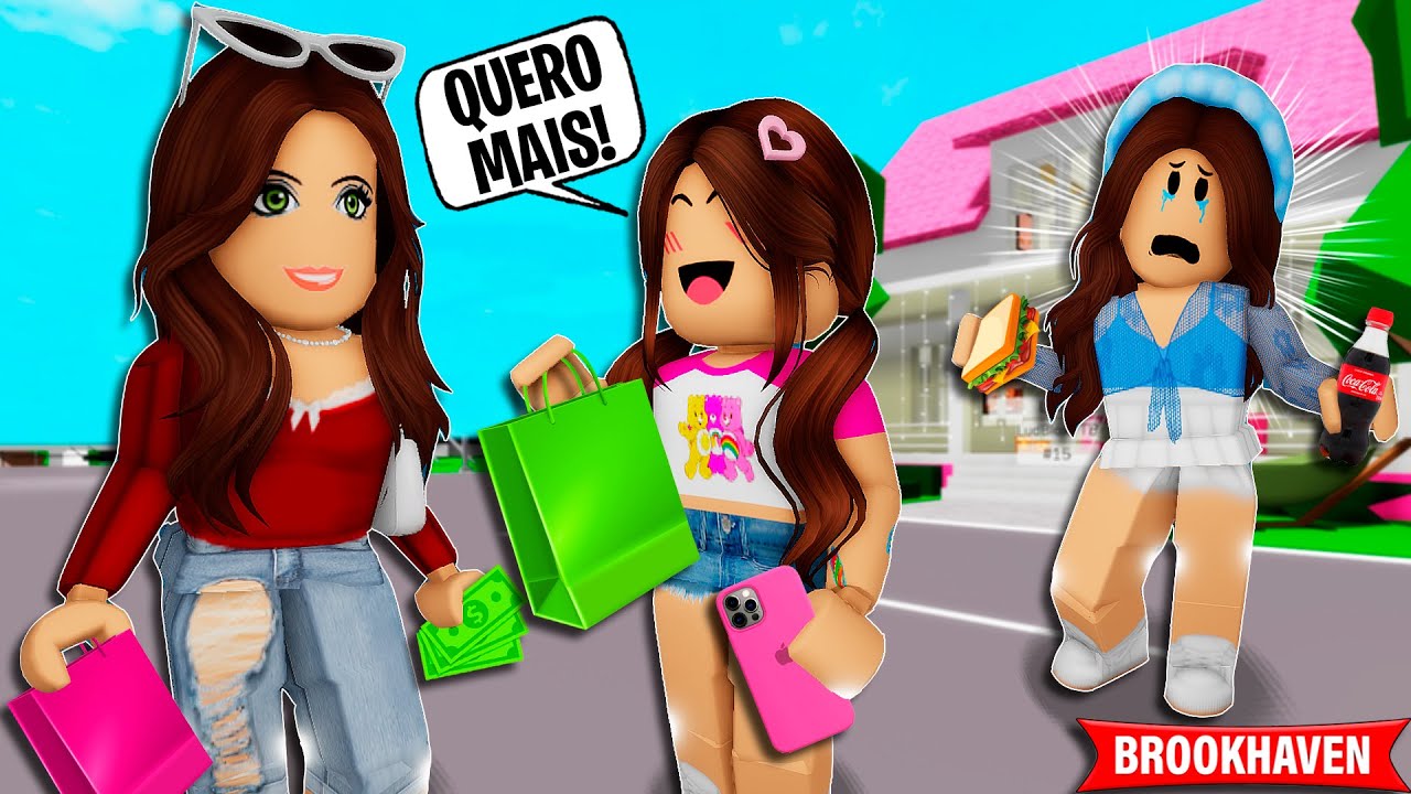 A MINHA IRMÃ mais NOVA é MUITO MIMADA pela MINHA MÃE | Roblox Brookhaven 🏡Rp | Historinhas