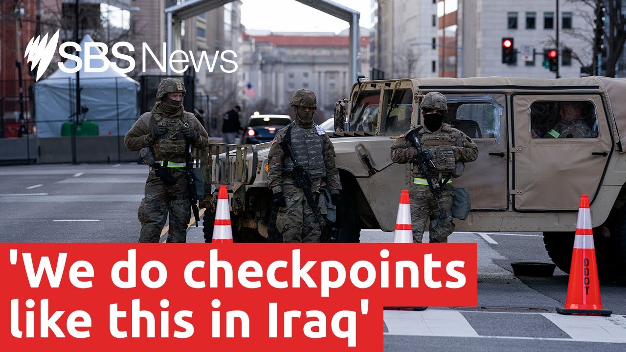 25,000 National Guard troops fortify Washington DC for inauguration | SBS News