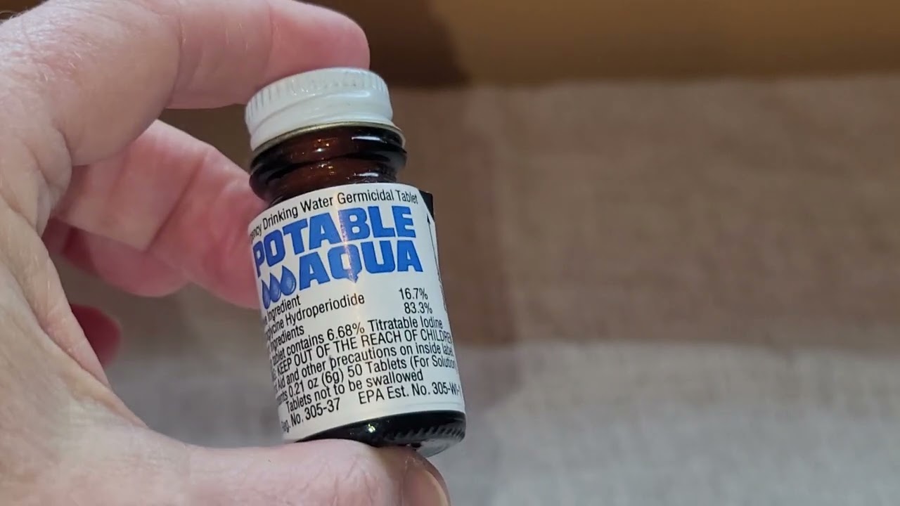 Potable Aqua Tablets Great For Hiking Camping And Travel