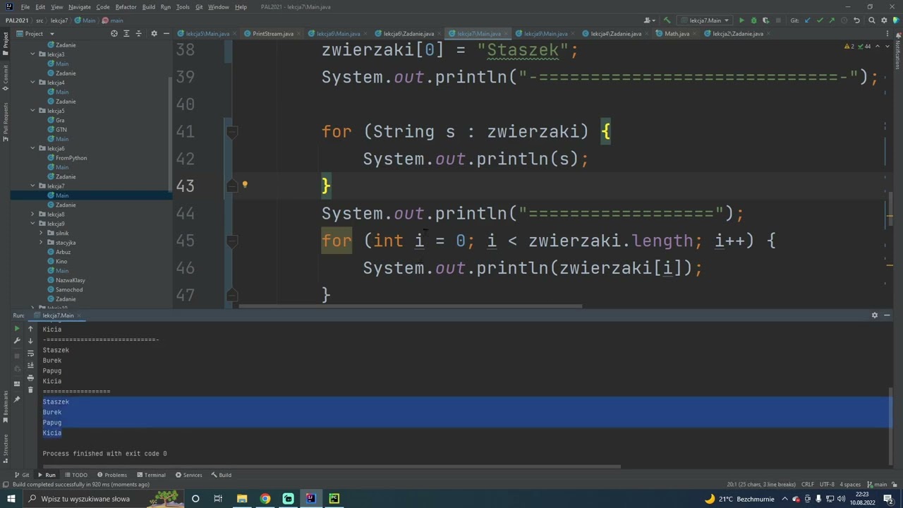 Java - tablice - Kompletny Kurs Programowania - [Lekcja 22]