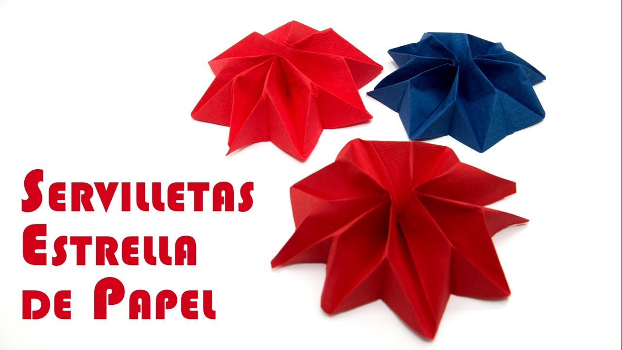 Elegante Servilleta Estrella de Papel Para Fiestas