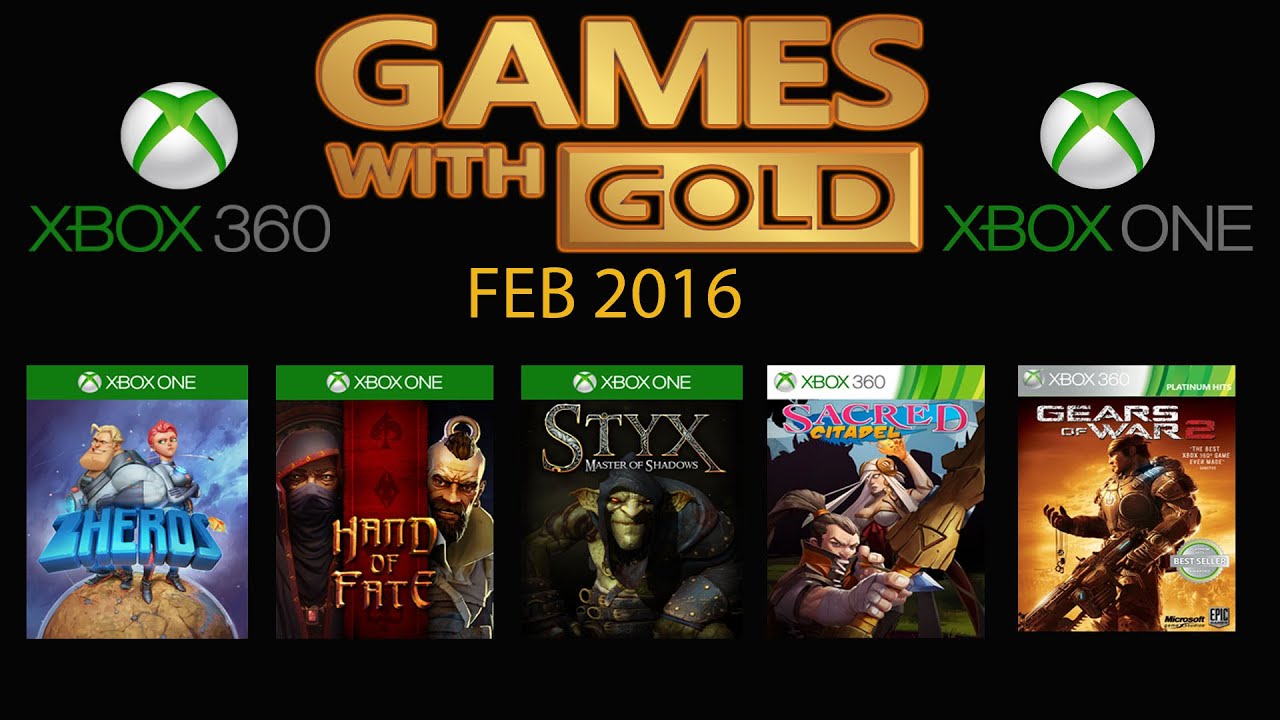 Xbox Live Games with Gold February 2016 - Xbox One - Xbox 360