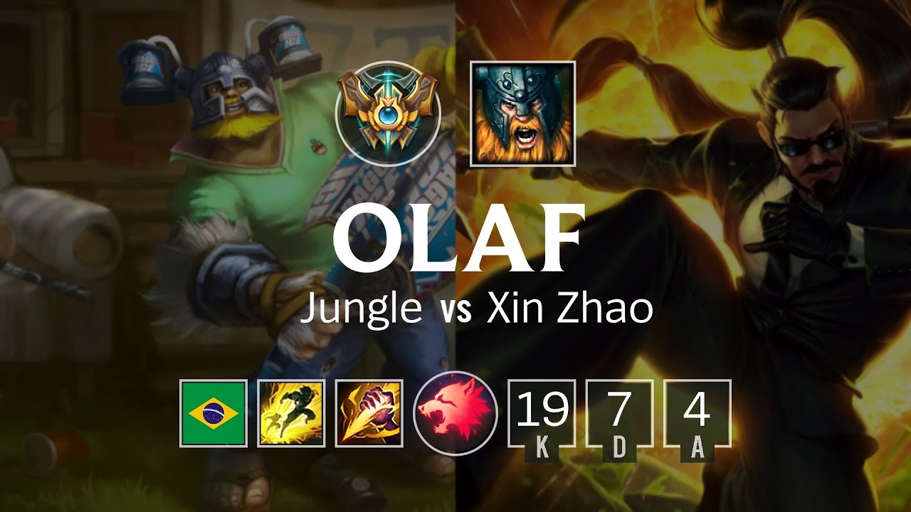 Olaf Jungle vs Xin Zhao - BR Challenger Patch 8.23