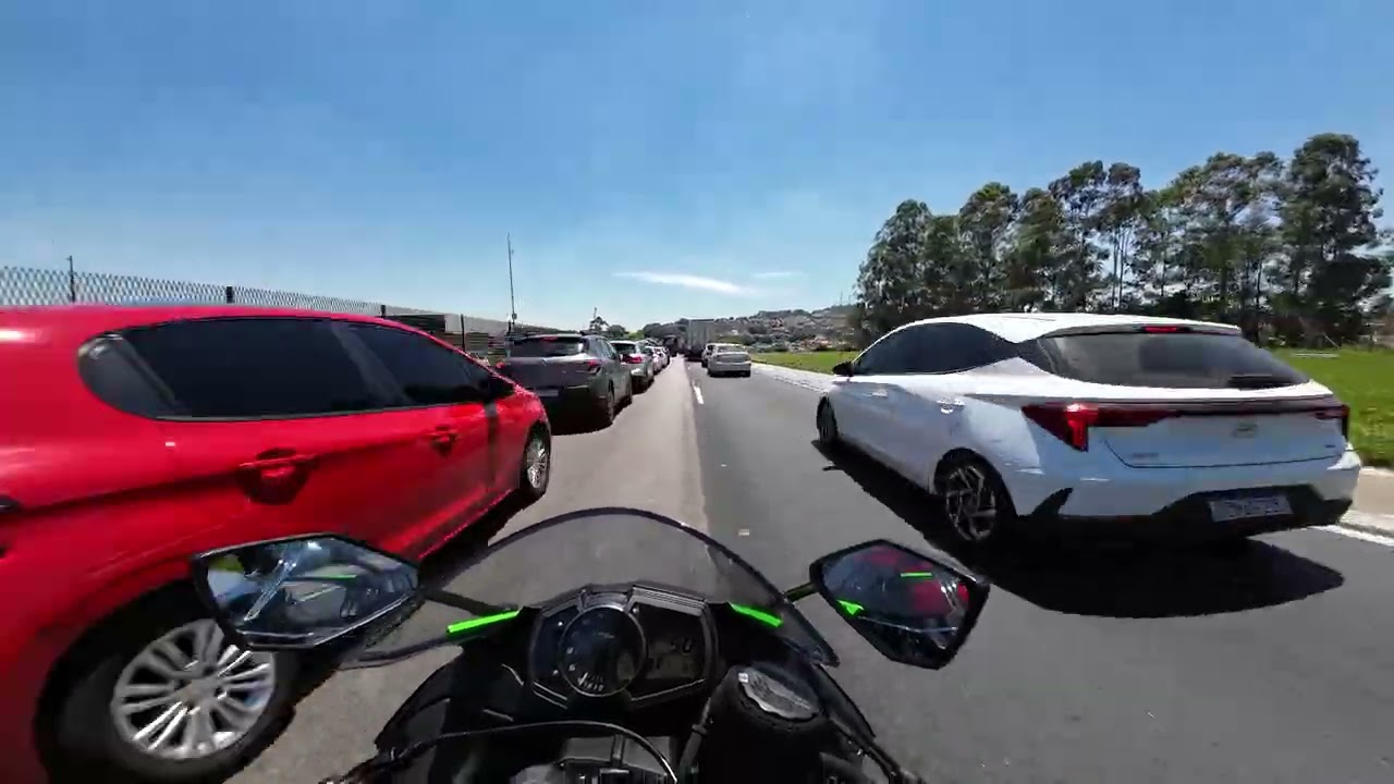 NINJA ZX6R NO TRÂNSITO DA DUTRA