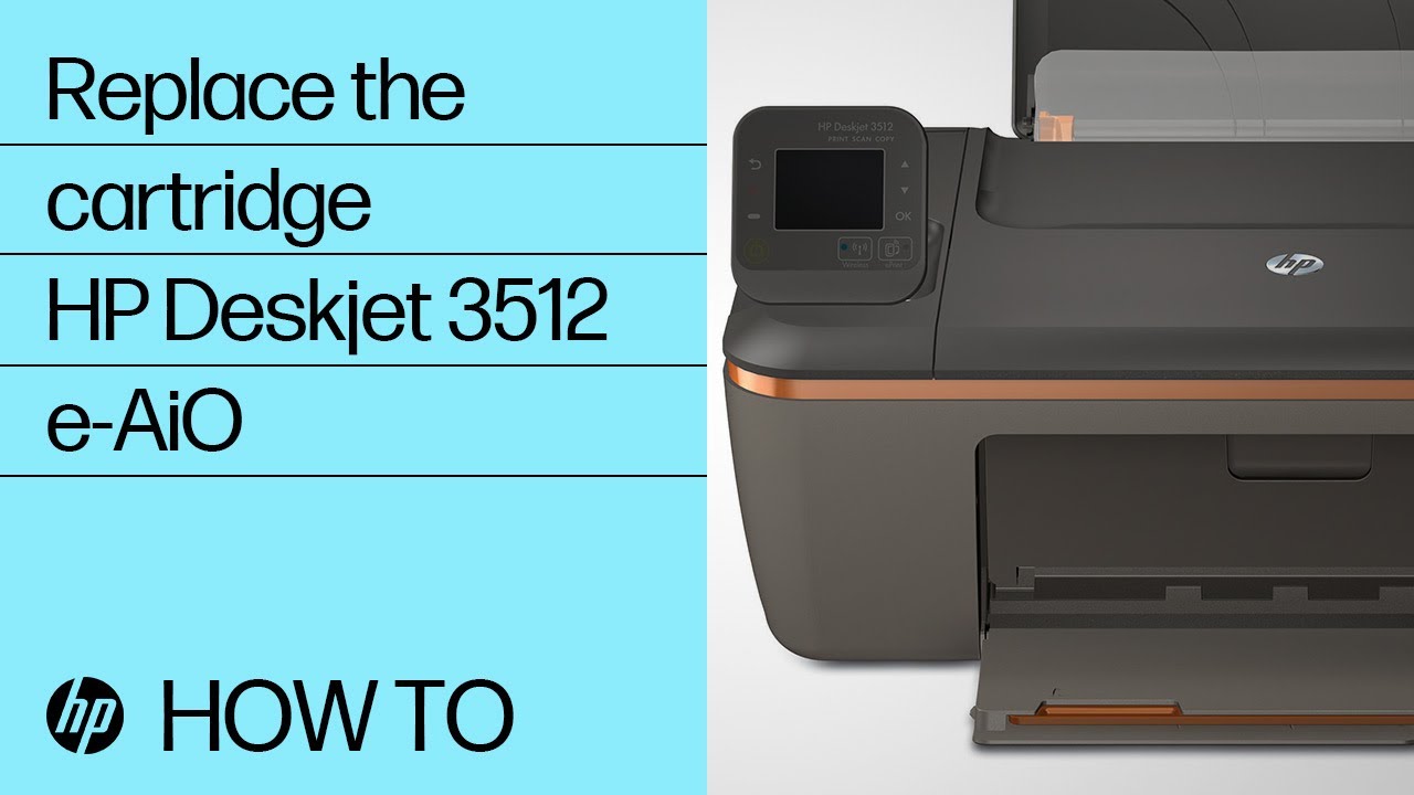 Replace Ink Cartridge | HP Deskjet 3510, 3512 e-All-in-One Printer | HP Support