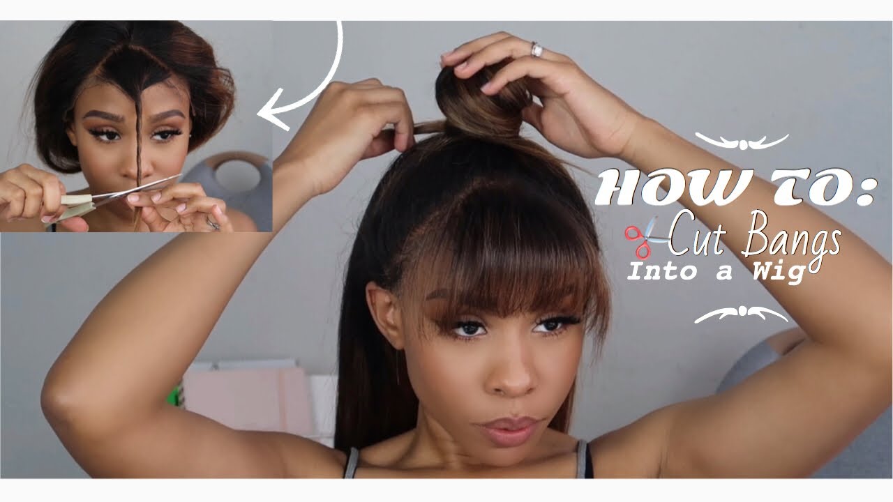 HOW I CUT BANGS INTO A WIG |Lunia J