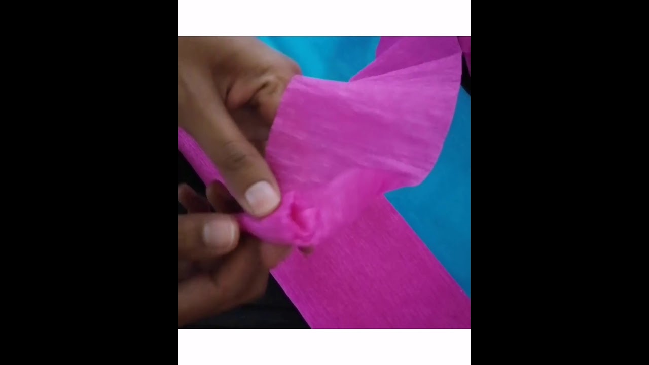 Rosas de papel crepe. Tutorial, Facil & Rápido ☺️. Mis tips y consejos.