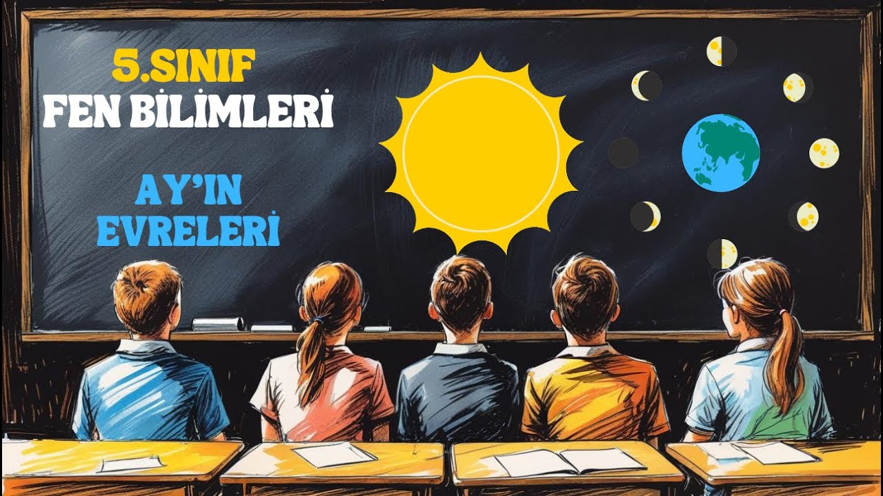5.SINIF - FEN BİLİMLERİ - AY'IN EVRELERİ #eğitim