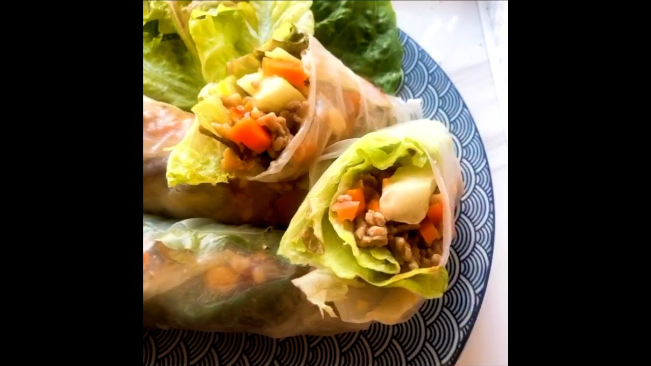 Einfach und schnell Rezept f&uuml;r #Sommerrolle #konkrua Thail&auml;ndische Sommerrolle