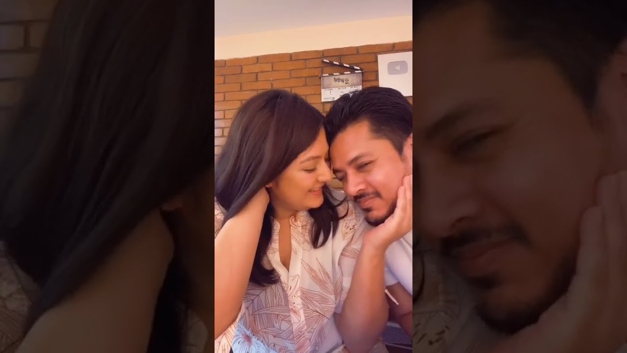 Barsha Raut & Sanjog Koirala Maya Sata Sat Gardai 😍☺️ #shorts