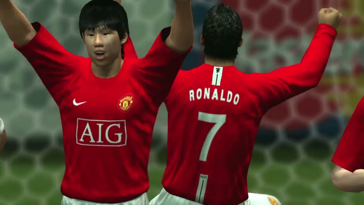 Jugando la champions de 2008 con el Manchester United: Fase de grupos - PES 2009