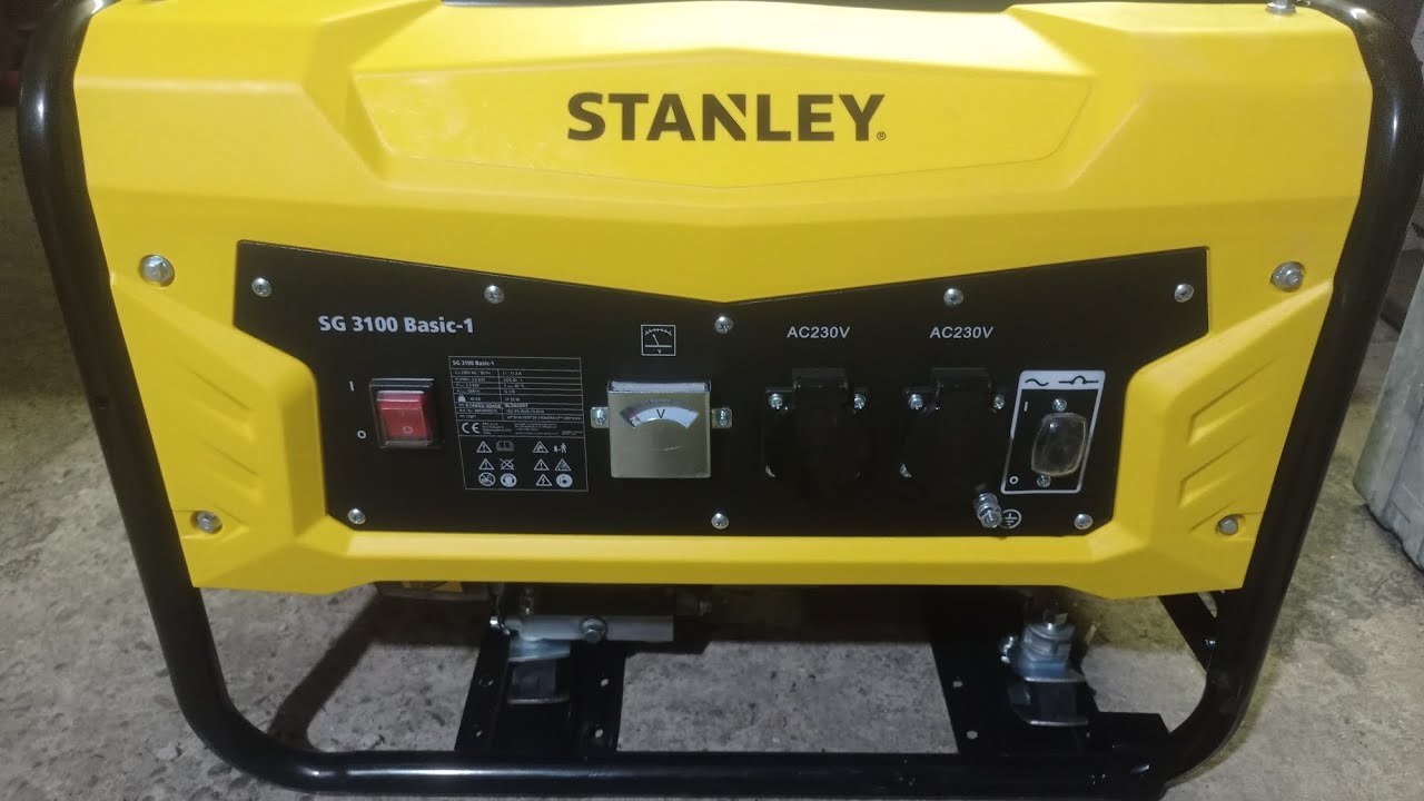 Генератор Stanley SG 3100 basic -1 короткий огляд