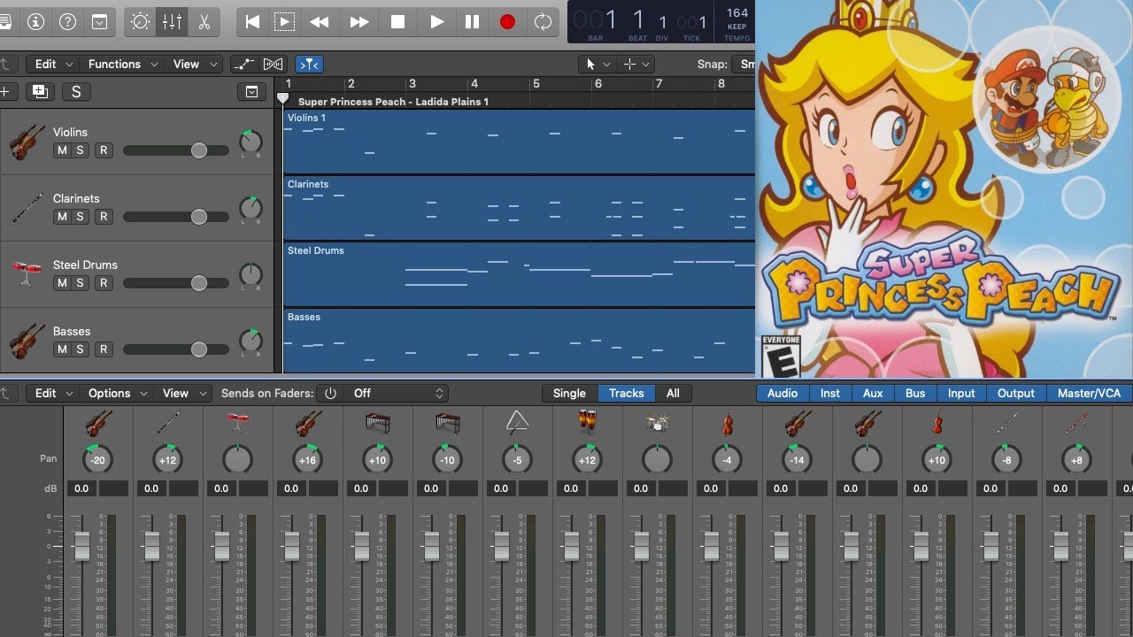Super Princess Peach - Ladida Plains 1 (Arrangement)