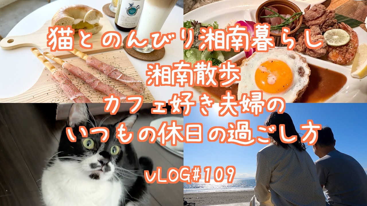 【湘南暮らし】湘南散歩 カフェ好き夫婦のいつもの休日の過ごし方 湘南暮らし 猫との暮らし 移住生活 50代夫婦 夫婦チャンネル