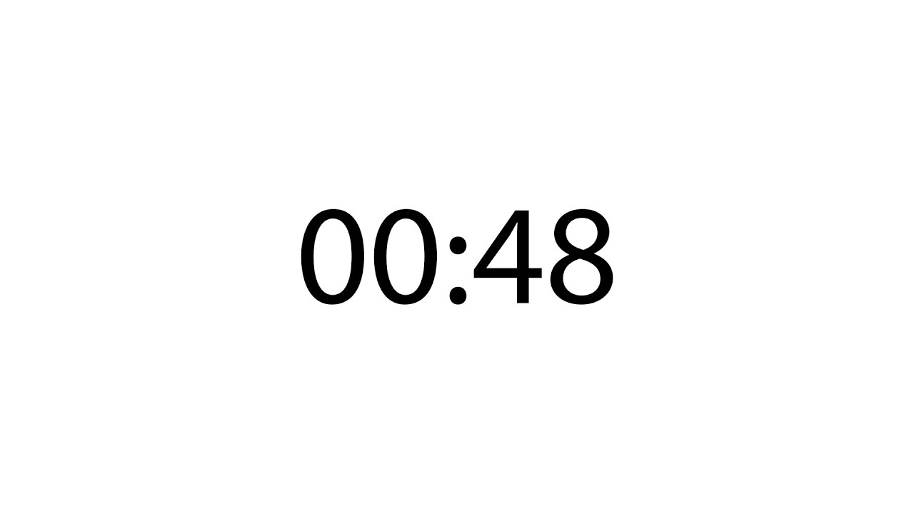 Professional 48 second timer