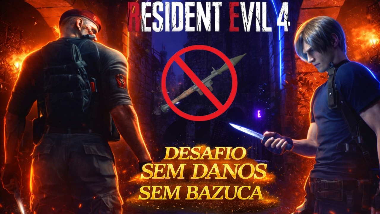 🔴Resident Evil 4 Remake Sem DANOS Sem RPG  🔴