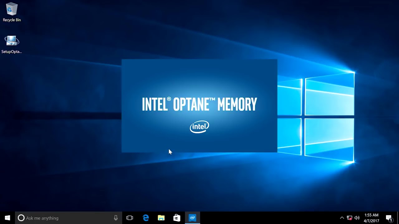 How to Install Upgrade and Manage Intel&reg; Optane&trade; Memory in Windows&reg; 10 Basic Intel