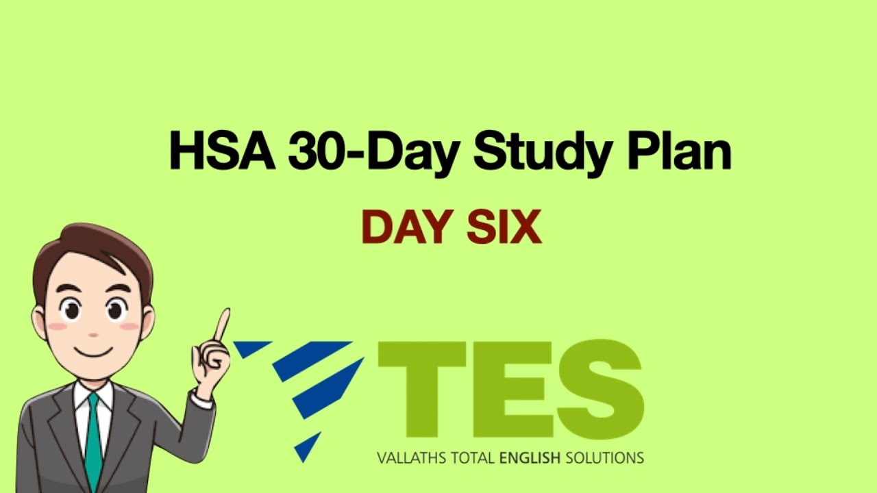 HSA 30 DAY STUDY PLAN | Day 6 - HSA Exam Preparation | Kalyani Vallath