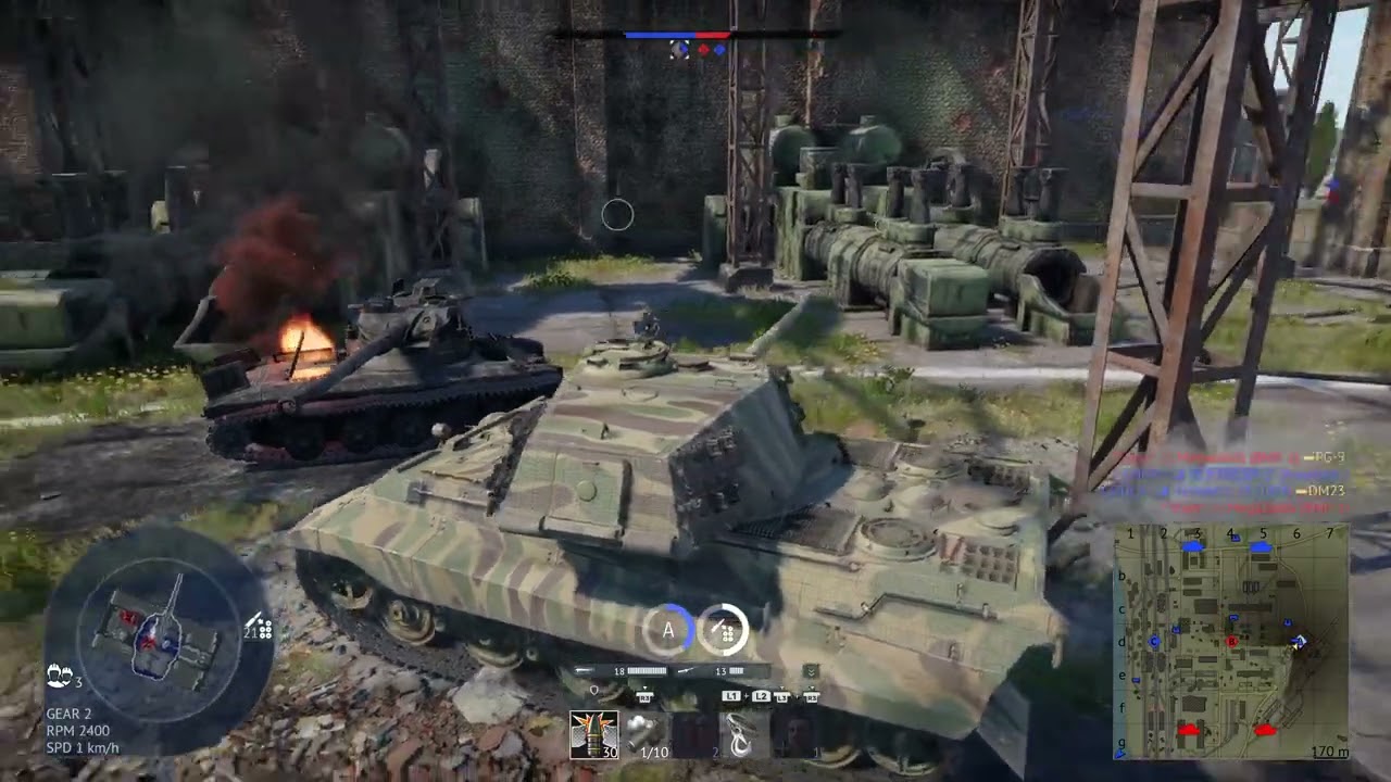 Getting 2-3 kills in War Thunder using the King Tiger!!
