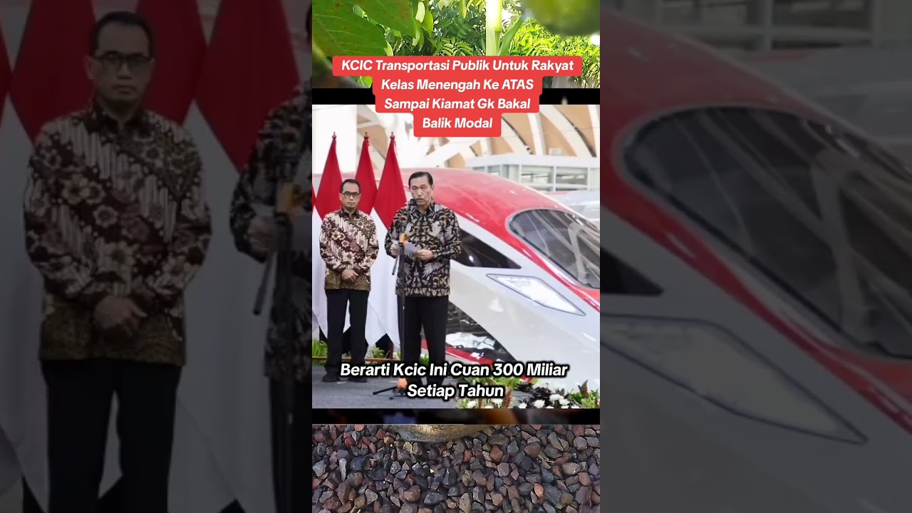 Kereta Cepat KCIC Sampai Kiamat Gak Bakal Balik Modal #kcic #keretacepat #jokowi #korupsi #luhut