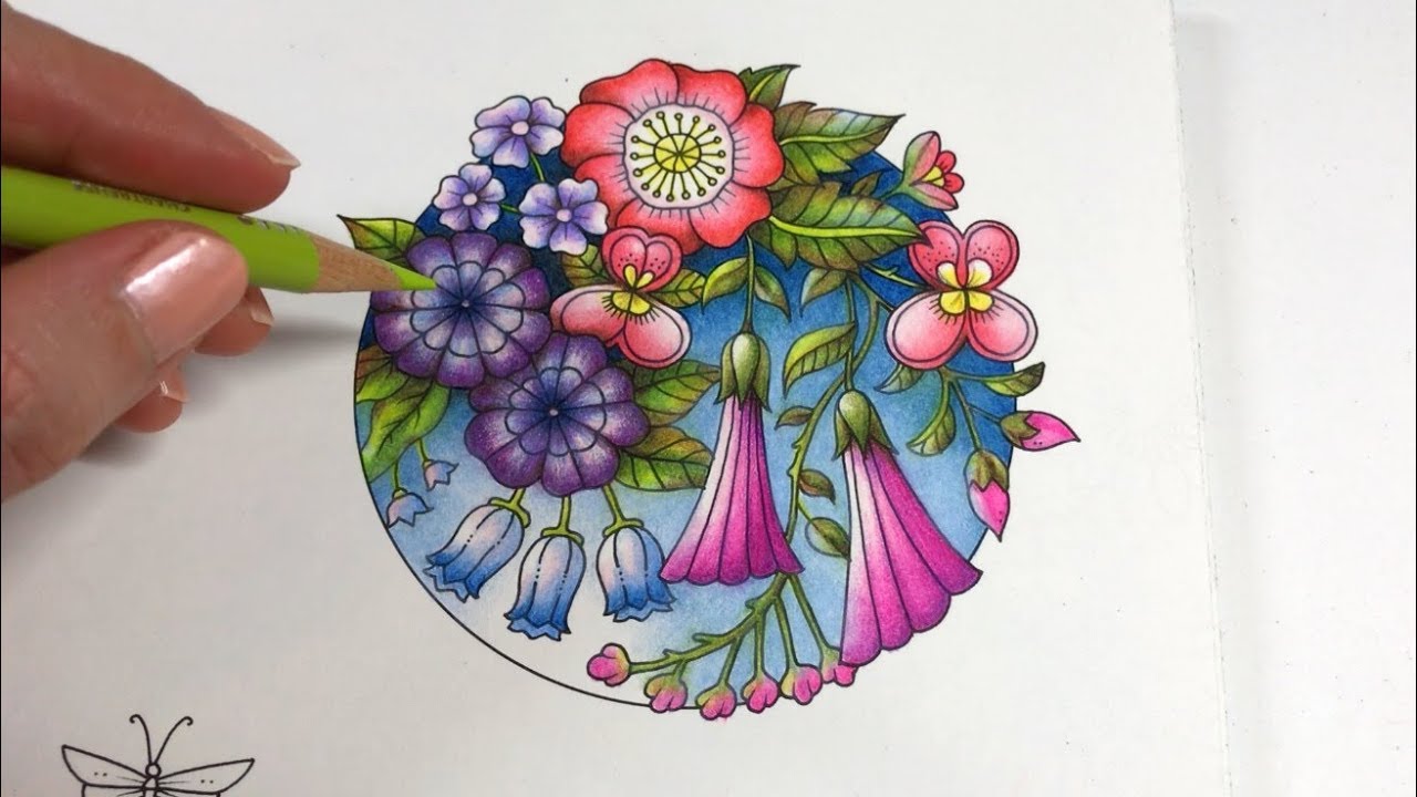 BASIC FLOWERS COLORING | Blossom 2/4 - World of Flowers by Johanna Basford